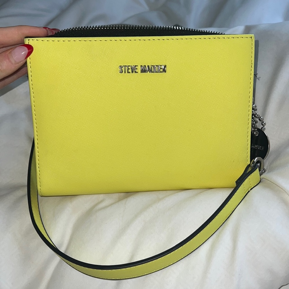 Steve Madden Yellow Crossbody Wristlet